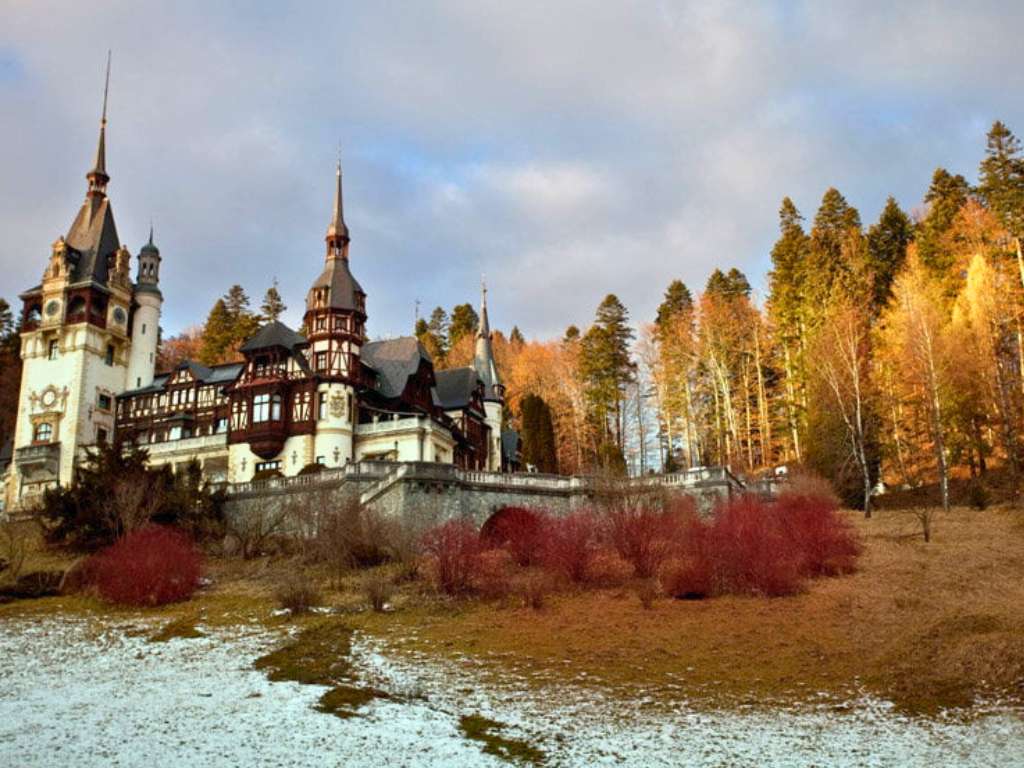 historic sites in romania peles castle and forest