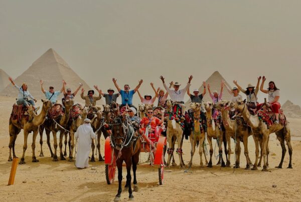 egypt tour diary 2025 group in front of pyramids