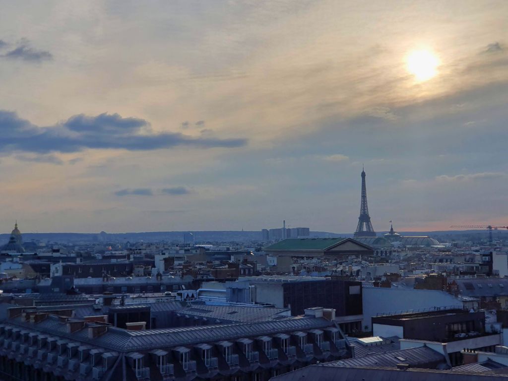 top paris sites view of city from galeries lafayette rooftop