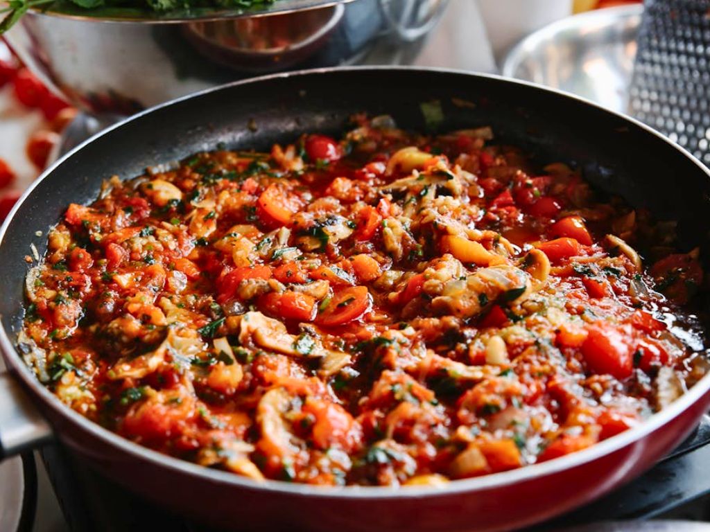 ratatouille in large pan